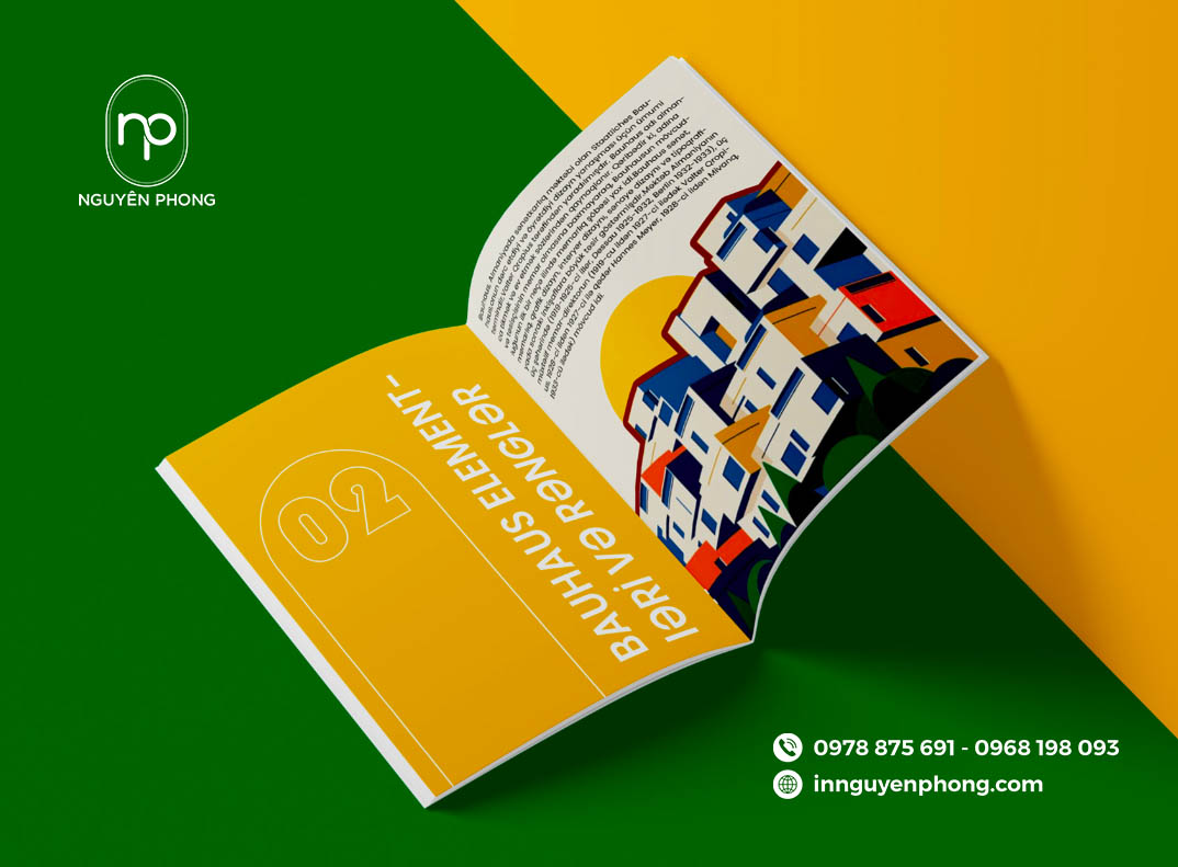 In catalogue sắc nét, gam màu sặc sỡ tăng tính chân thực 